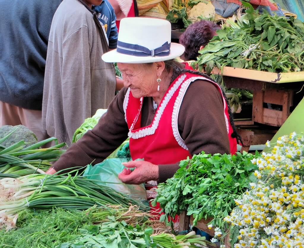 Рынок в городе Куэнка, Эквадор
